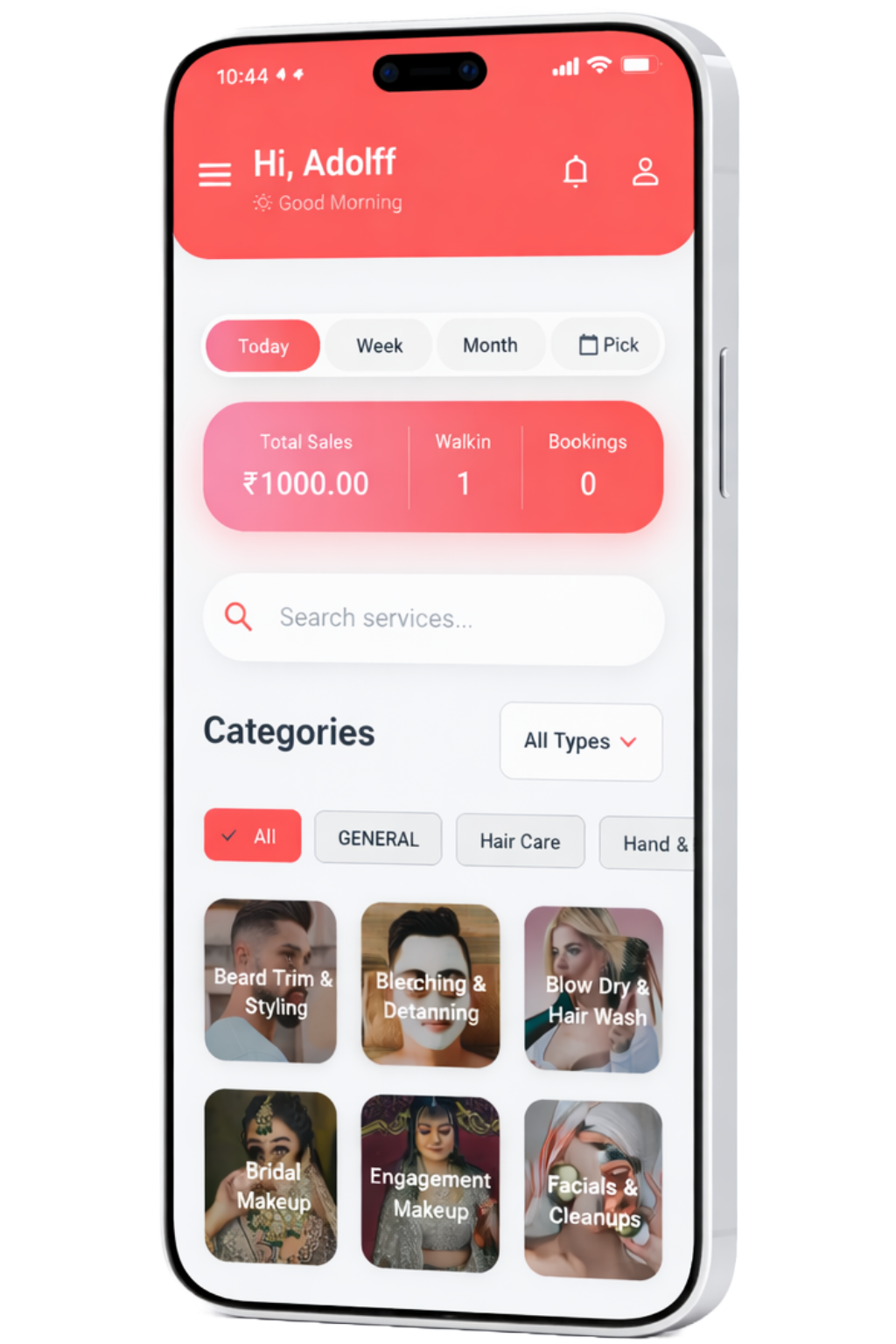 Beauty Sync App on Mobile