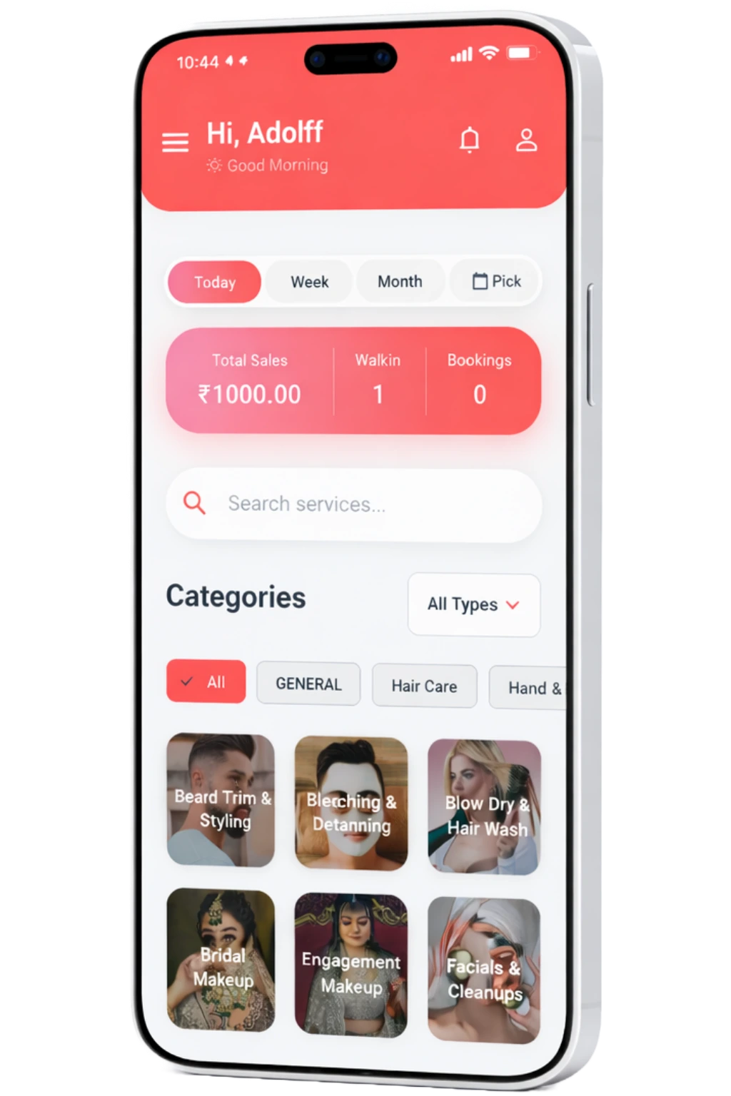 Beauty Sync App on Mobile